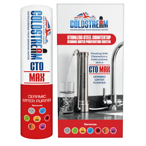 Filtre CTO Max Coldstream robinet sur évier comptoir
