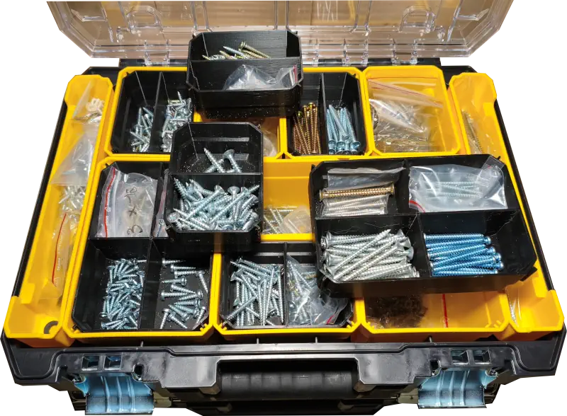 Organiseur Pro-Stack et compartiments supplémentaires en impression 3D