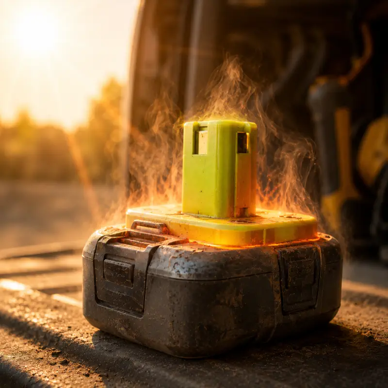 Batterie en surchauffe