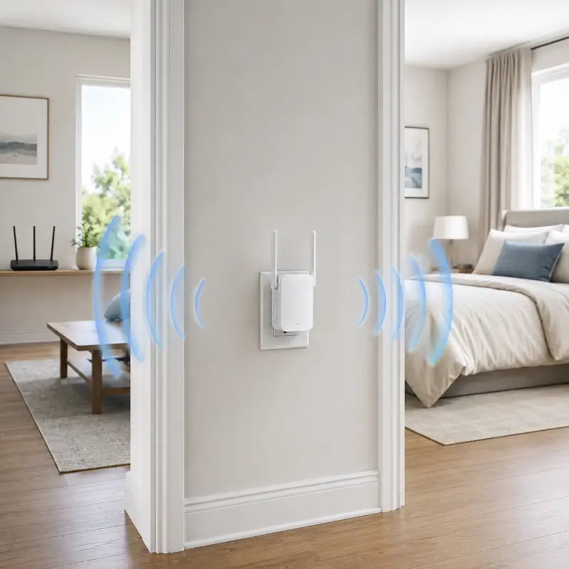 Répéteur Wi-Fi dans une maison