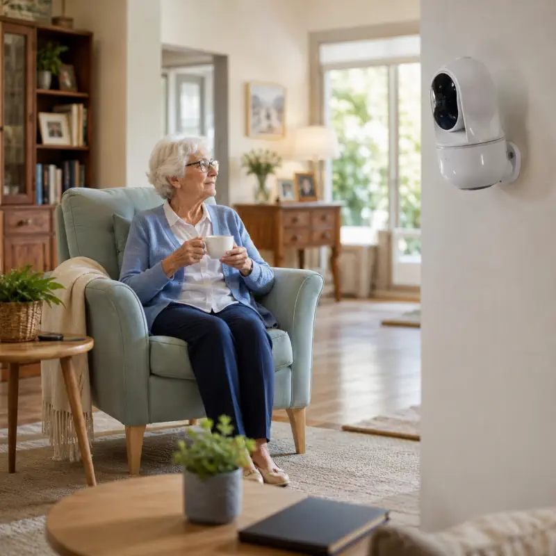 Surveiller une personne agée avec une caméra Tapo